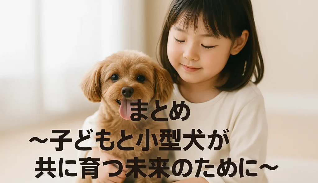 まとめ〜子どもと小型犬が共に育つ未来のために〜