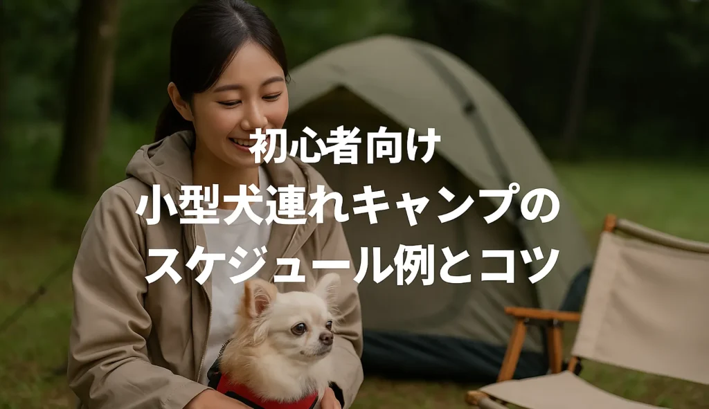 初心者向け：小型犬連れキャンプのスケジュール例とコツ