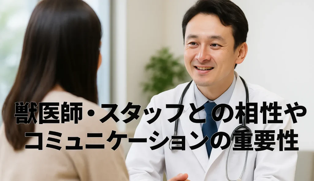 獣医師・スタッフとの相性やコミュニケーションの重要性