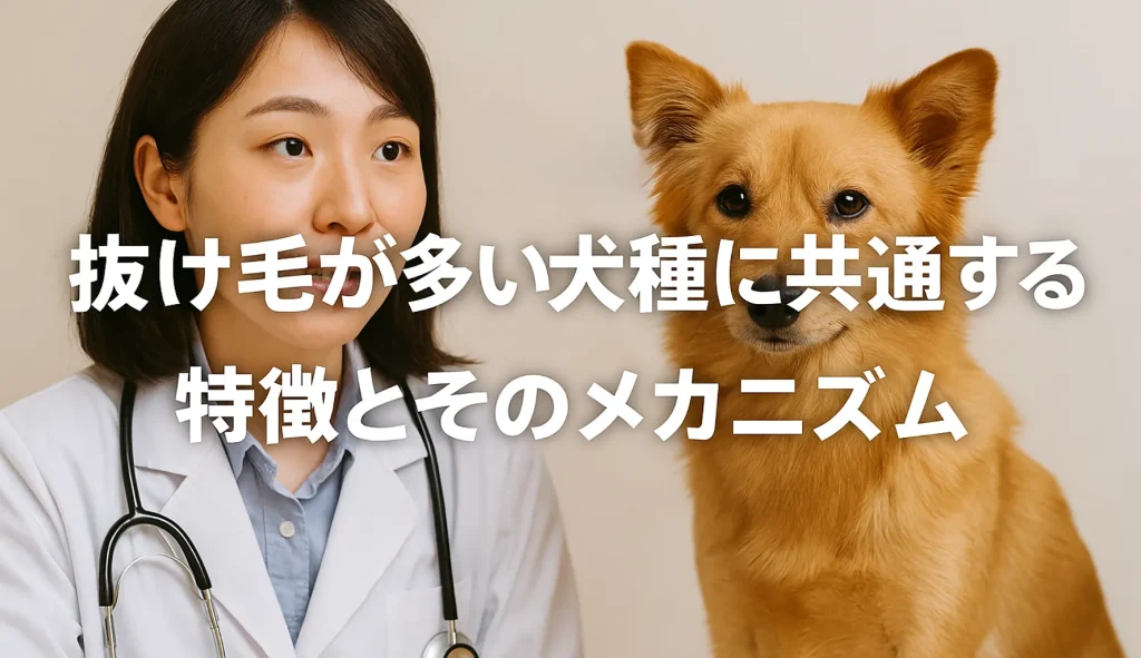 抜け毛が多い犬種に共通する特徴とそのメカニズム