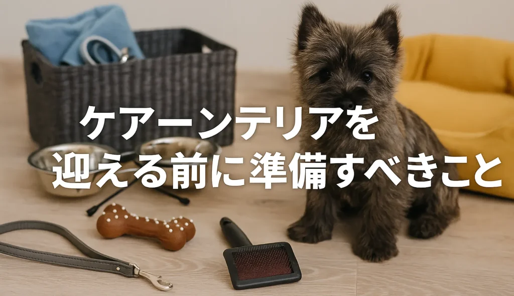 ケアーンテリアを迎える前に準備すべきこと