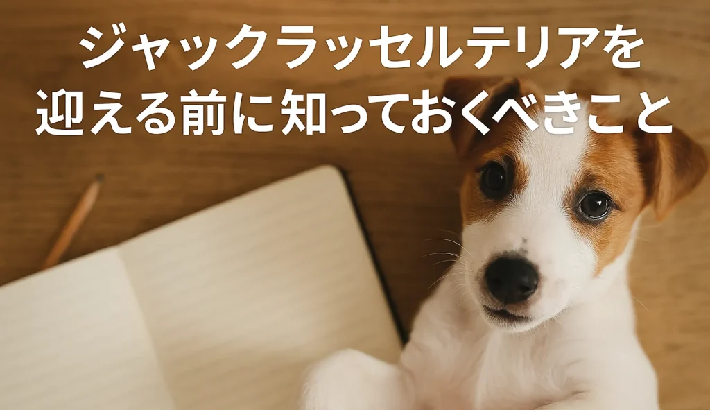 ジャックラッセルテリアを迎える前に知っておくべきこと