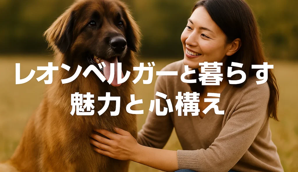 レオンベルガーと暮らす魅力と心構え