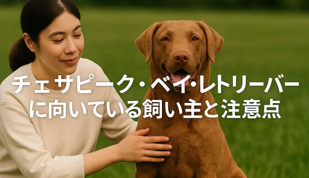 チェサピーク・ベイ・レトリーバーに向いている飼い主と注意点
