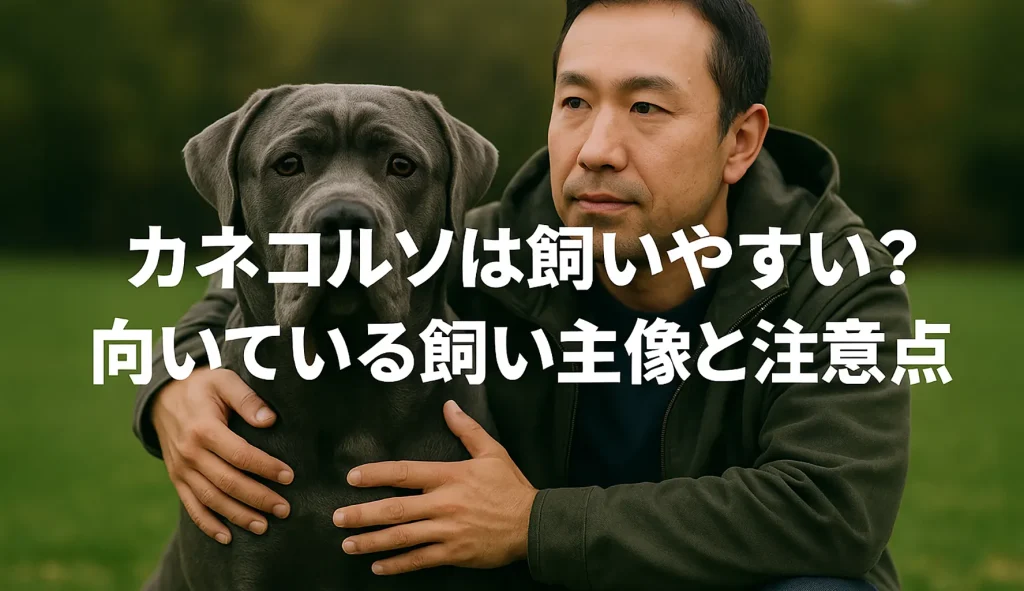 カネコルソは飼いやすい?向いている飼い主像と注意点