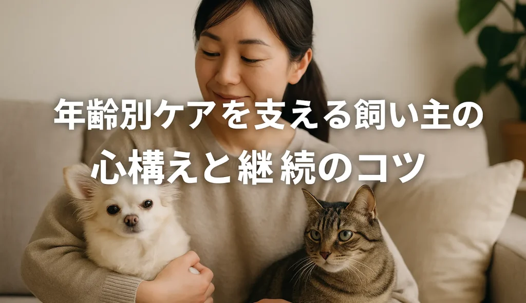 年齢別ケアを支える飼い主の心構えと継続のコツ