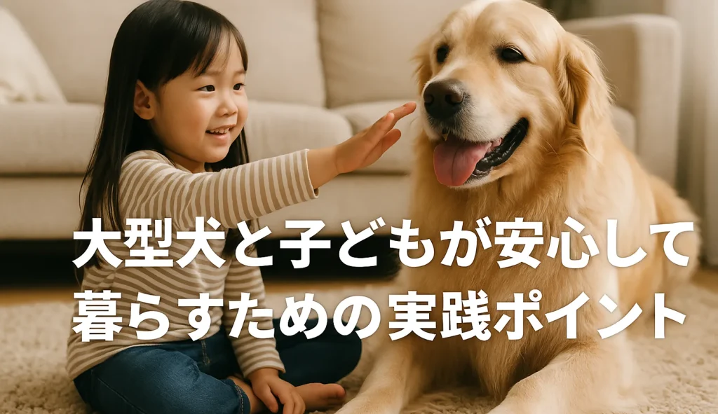 大型犬と子どもが安心して暮らすための実践ポイント