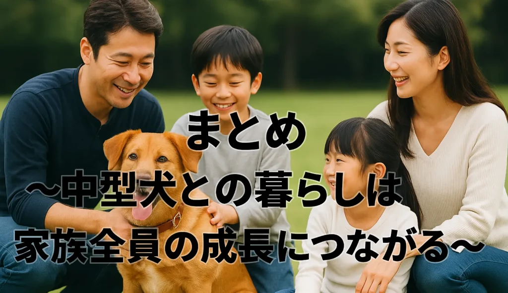 まとめ 〜中型犬との暮らしは家族全員の成長につながる〜