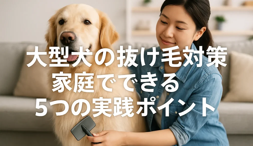 大型犬の抜け毛対策:家庭でできる5つの実践ポイント