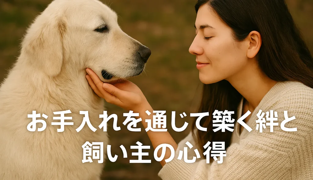 お手入れを通じて築く絆と飼い主の心得