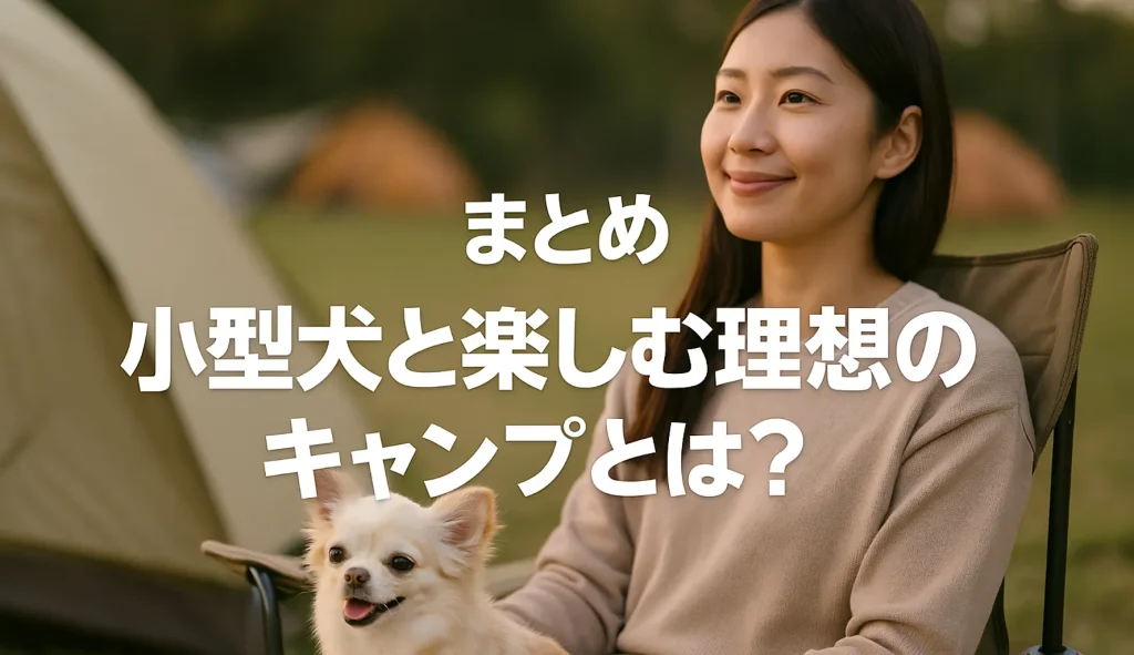 まとめ：小型犬と楽しむ理想のキャンプとは？
