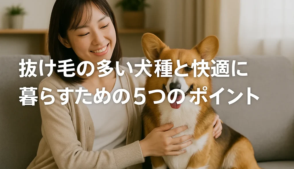 抜け毛の多い犬種と快適に暮らすための5つのポイント