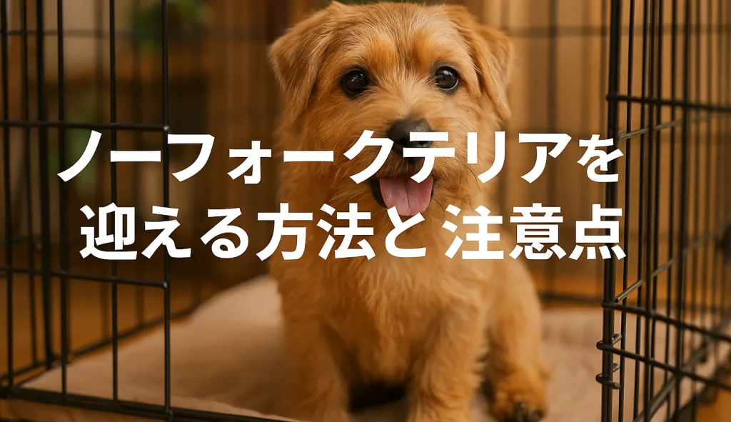 ノーフォークテリアを迎える方法と注意点