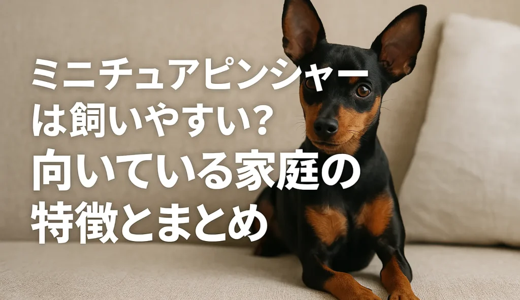 ミニチュアピンシャーは飼いやすい?向いている家庭の特徴とまとめ