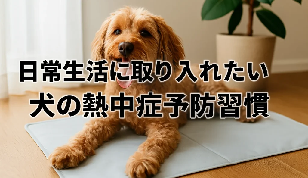 日常生活に取り入れたい犬の熱中症予防習慣