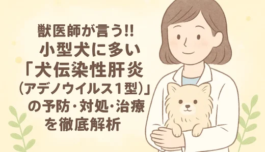 【最新】獣医師が言う!!小型犬に多い「犬伝染性肝炎（アデノウイルス1型）」の予防･対処･治療を徹底解析