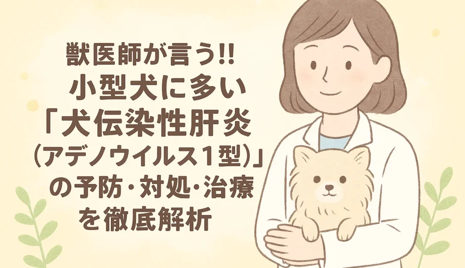 【最新】獣医師が言う!!小型犬に多い「犬伝染性肝炎（アデノウイルス1型）」の予防･対処･治療を徹底解析