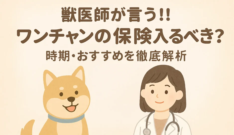 【最新】獣医師が言う!!「ワンチャンの保険入るべき？」の時期・おすすめを徹底解析