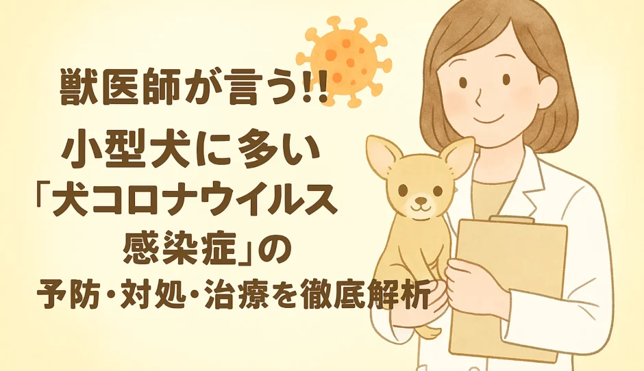 【最新】獣医師が言う!!小型犬に多い「犬コロナウイルス感染症」の予防･対処･治療を徹底解析