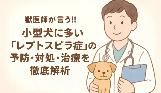 最新】獣医師が言う!!小型犬に多い「レプトスピラ症」の予防･対処･治療を徹底解析