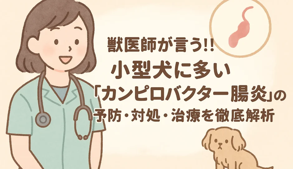 【最新】獣医師が言う!!小型犬に多い「カンピロバクター腸炎」の予防･対処･治療を徹底解析