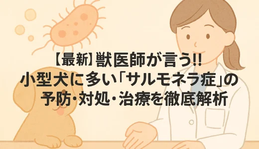 最新】獣医師が言う!!小型犬に多い「サルモネラ症」の予防･対処･治療を徹底解析