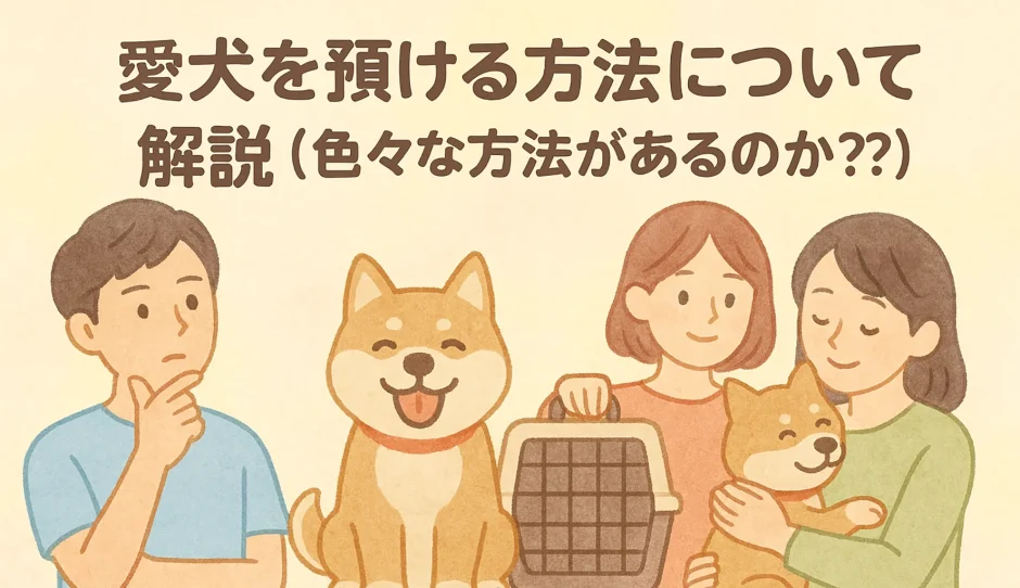愛犬を預ける方法について解説｜安心して任せるための選択肢とポイント