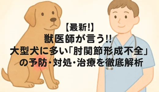 最新】獣医師が言う!!大型犬に多い「肘関節形成不全」の予防･対処･治療を徹底解析
