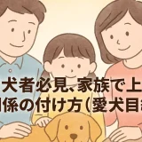 愛犬者必見、家族で上下関係の付け方(愛犬目線)