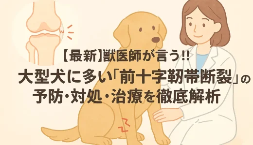 【最新】獣医師が言う!!大型犬に多い「前十字靱帯断裂」の予防･対処･治療を徹底解析