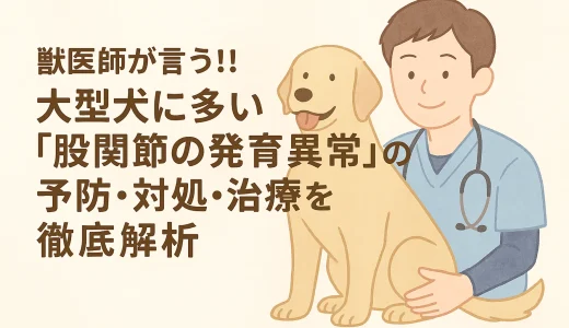 【最新】獣医師が言う!!大型犬に多い「股関節の発育異常」の予防･対処･治療を徹底解析