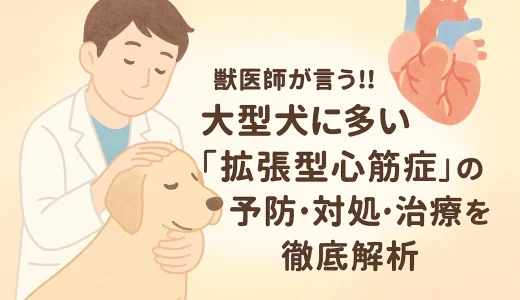 【最新】獣医師が言う!!大型犬に多い「拡張型心筋症」の予防･対処･治療を徹底解析