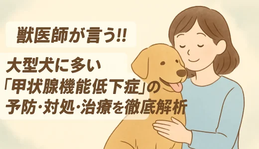 【最新】獣医師が言う!!大型犬に多い「甲状腺機能低下症」の予防･対処･治療を徹底解析