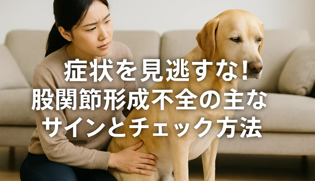 症状を見逃すな!股関節形成不全の主なサインとチェック方法