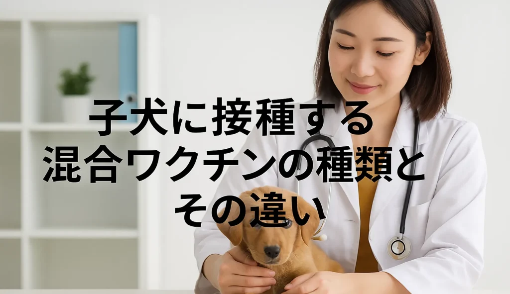 子犬に接種する混合ワクチンの種類とその違い