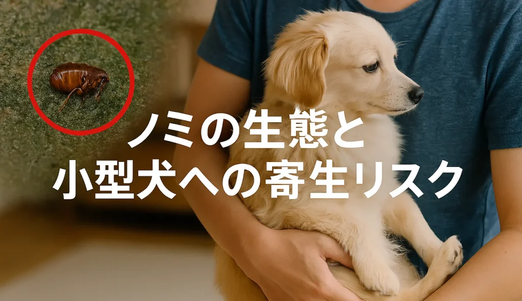 ノミの生態と小型犬への寄生リスク