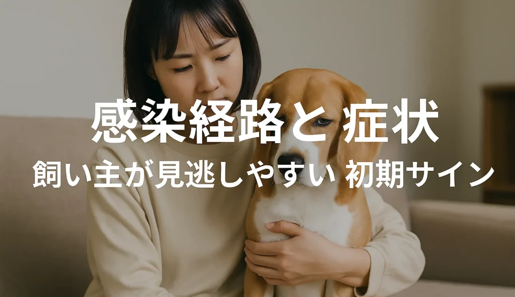 感染経路と症状:飼い主が見逃しやすい初期サイン