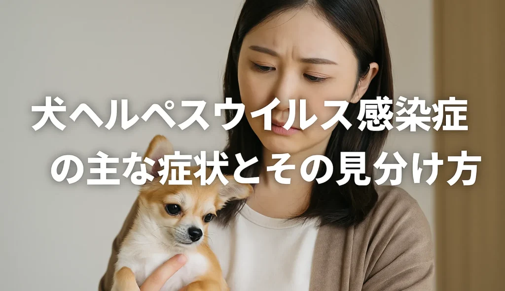 犬ヘルペスウイルス感染症の主な症状とその見分け方