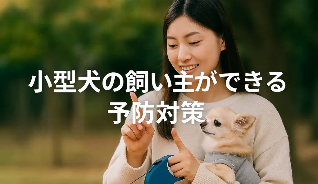 小型犬の飼い主ができる予防対策