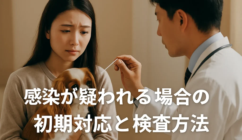 感染が疑われる場合の初期対応と検査方法