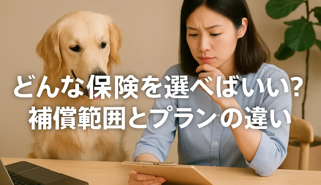 どんな保険を選べばいい?補償範囲とプランの違い