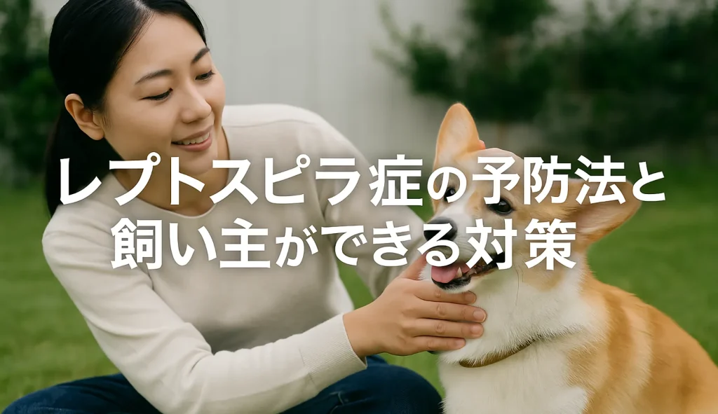 レプトスピラ症の予防法と飼い主ができる対策