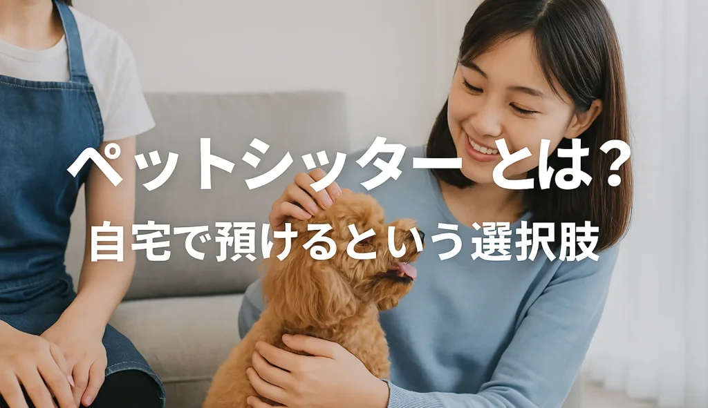 ペットシッターとは?自宅で預けるという選択肢