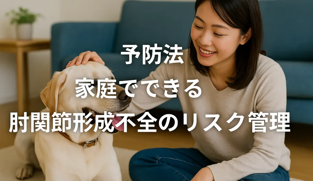 予防法:家庭でできる肘関節形成不全のリスク管理