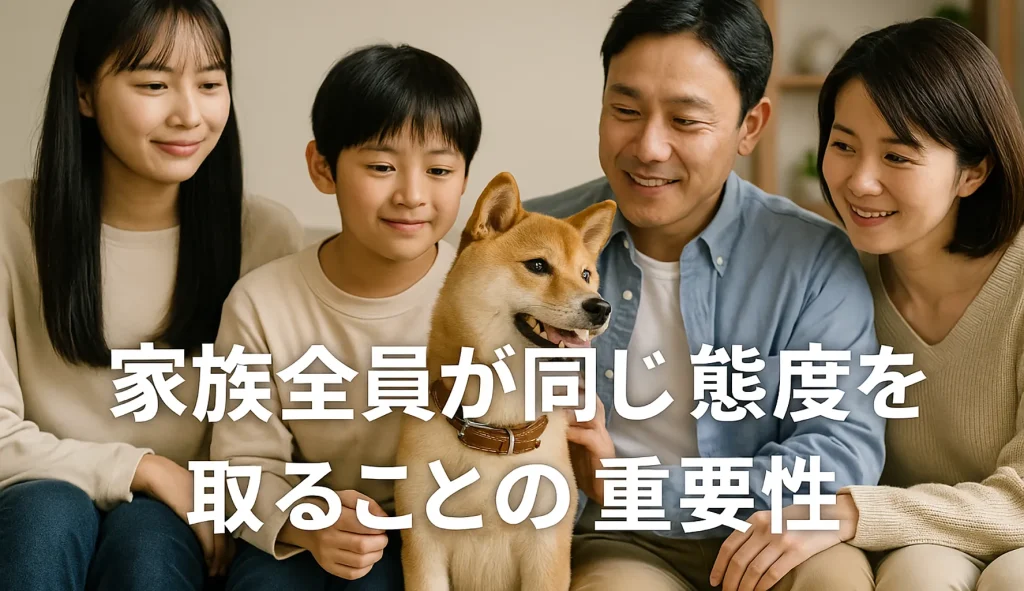 家族全員が同じ態度を取ることの重要性