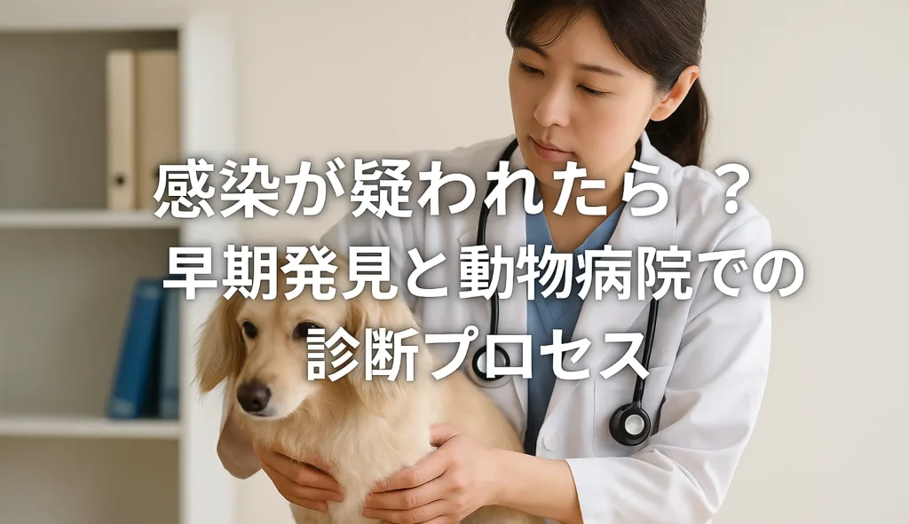感染が疑われたら?早期発見と動物病院での診断プロセス