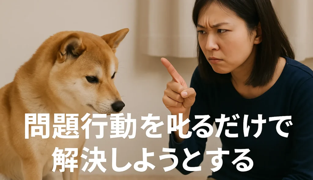 問題行動を叱るだけで解決しようとする