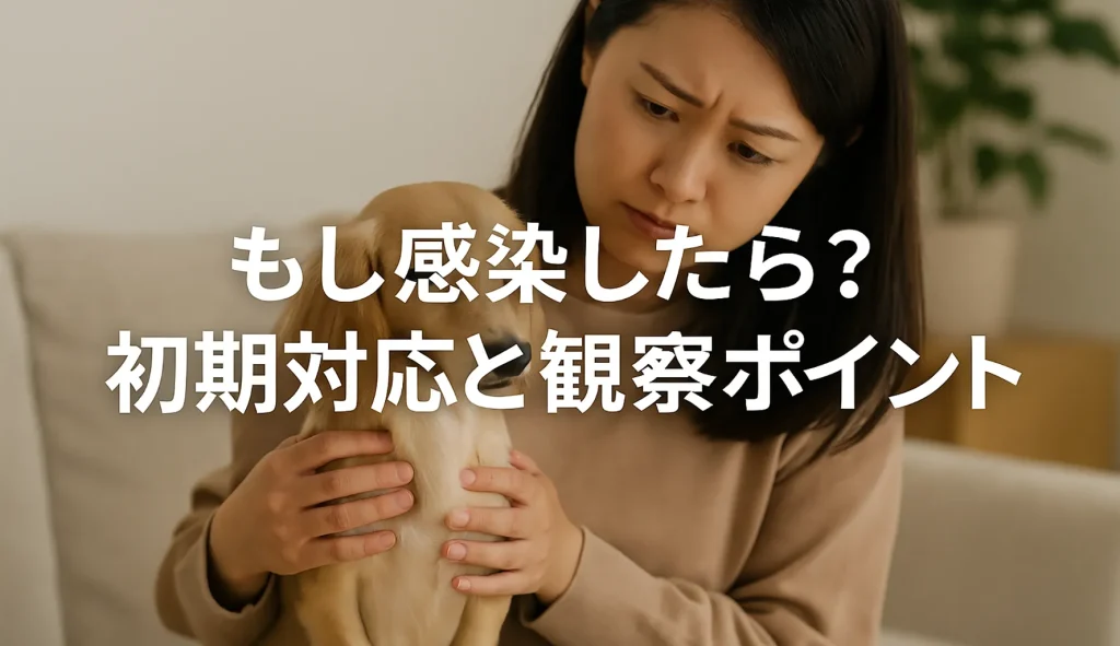 もし感染したら?初期対応と観察ポイント