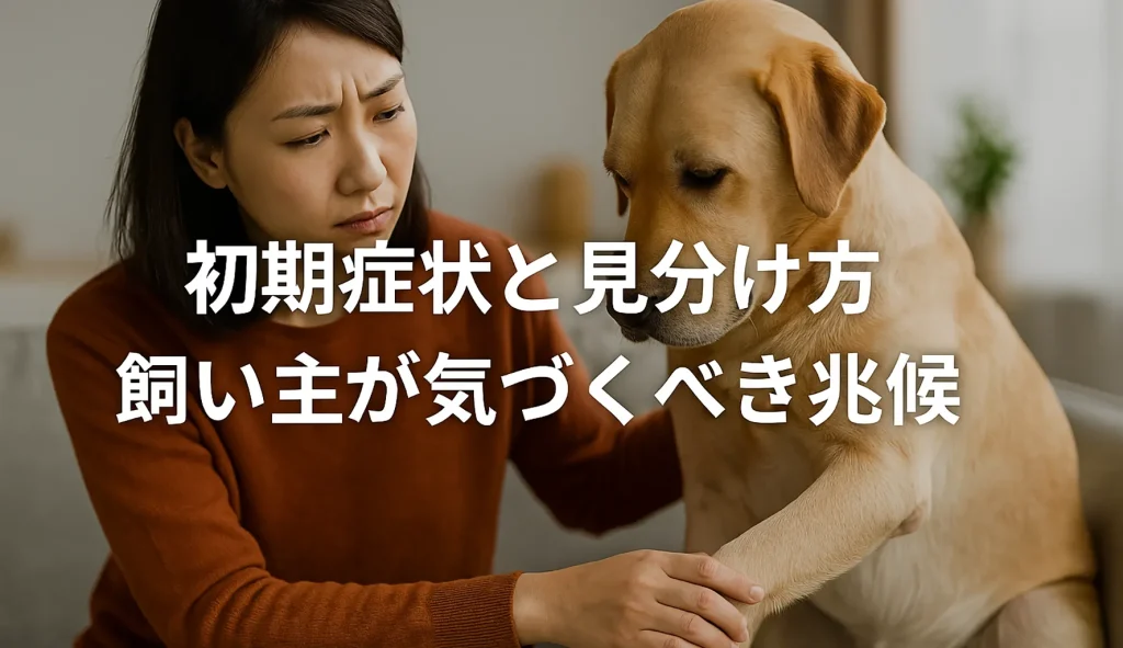 初期症状と見分け方:飼い主が気づくべき兆候