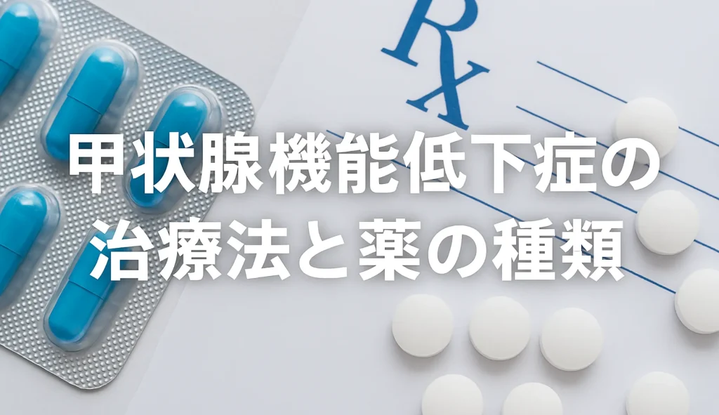 甲状腺機能低下症の治療法と薬の種類